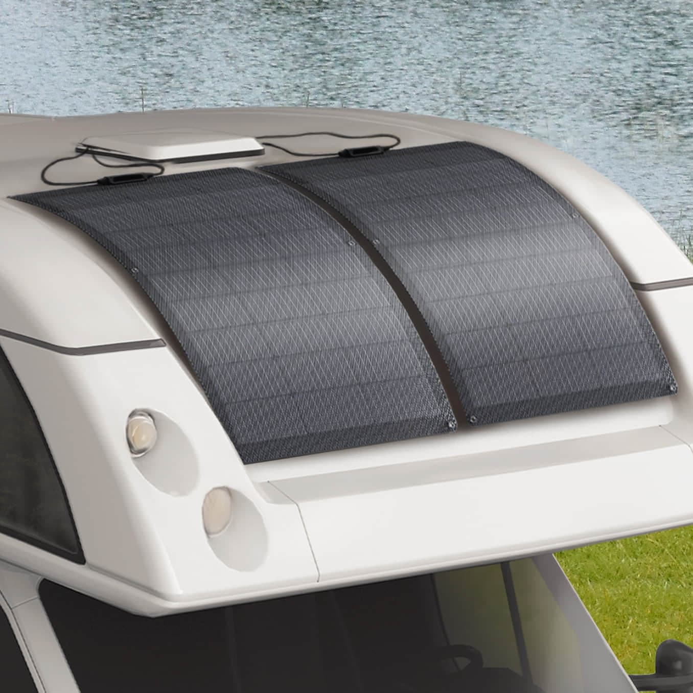 EcoFlow 100W Flexible Solar Panel - Waterproof, Ideal for Off-Grid Solar Panel Kits, PV Charging, Power Kits & Ecosystem