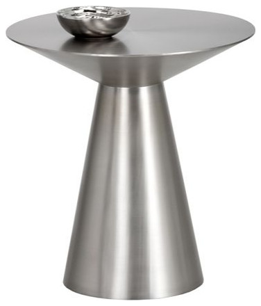 Sunpan Ikon Carmel Side Table   Stainless Steel   Contemporary   Side Tables And End Tables   by Unlimited Furniture Group  Houzz