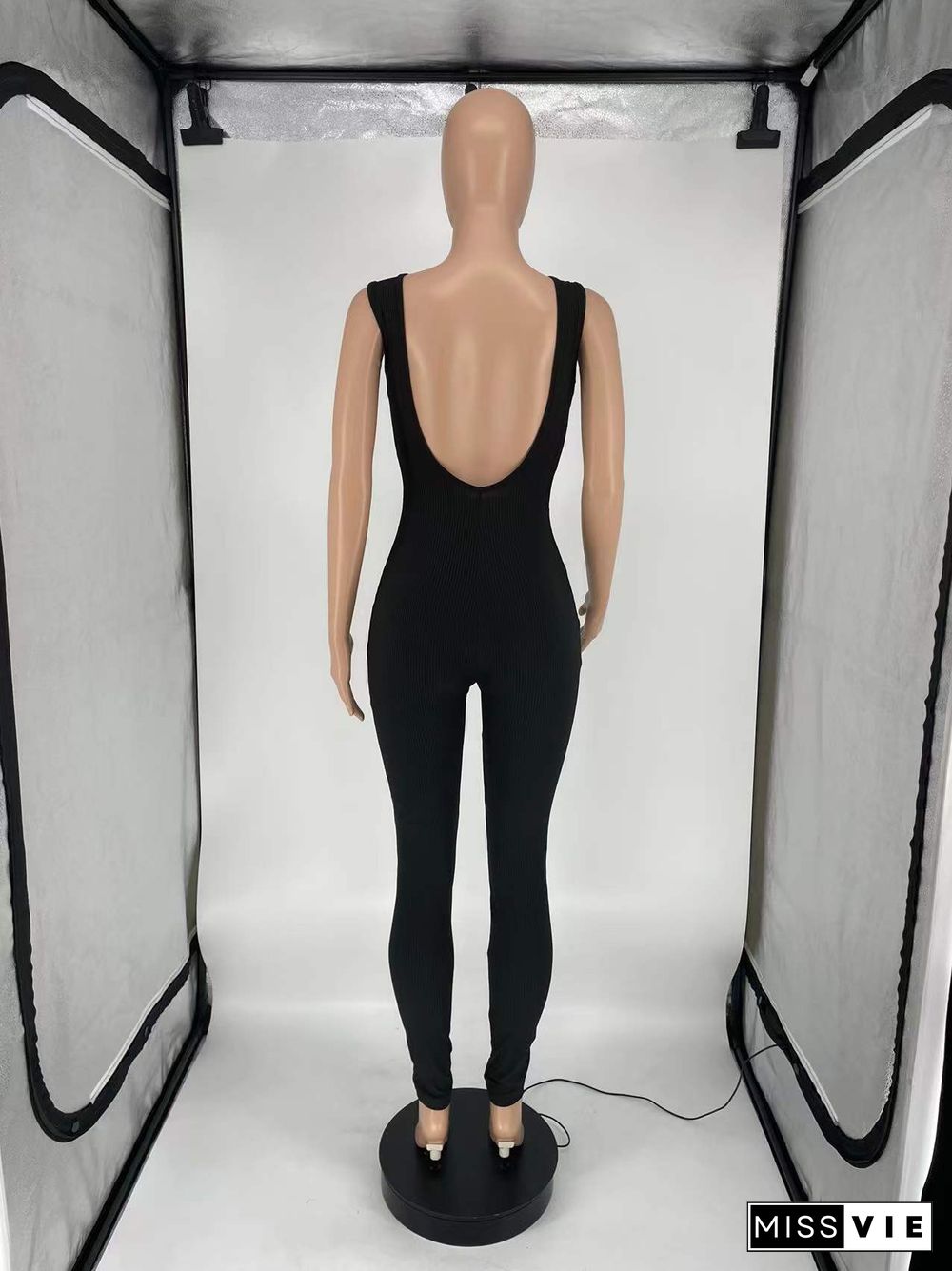 Workout Backless Bodycon Fitness Jumpsuits