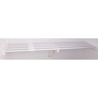 EZ Shelf 40 in. - 73 in. Metal Expandable Shelf in White EZS-SW72