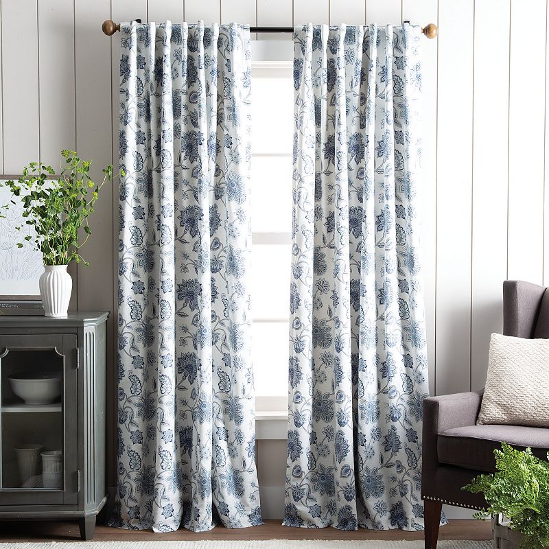 Martha Stewart Jakarta Backtab 2 Window Curtain Panels