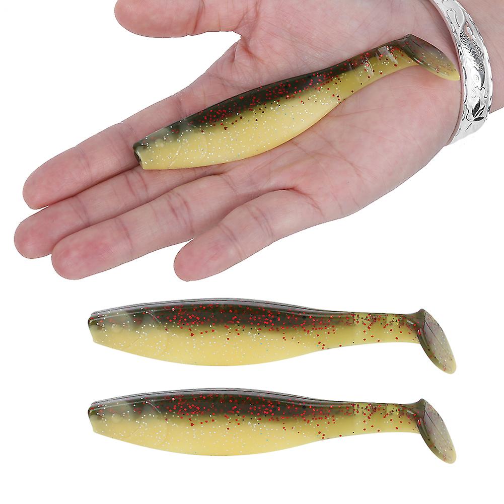 3pcs 110mm Dual Color Soft Lures Artificial Fishing Lures Soft Bait Fishing Tacklegreen