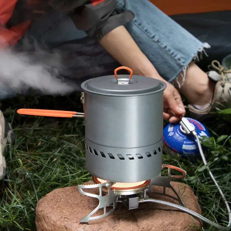 Hot Selling With Lid Energy Saving Aluminum Camping  Cooking  Pot