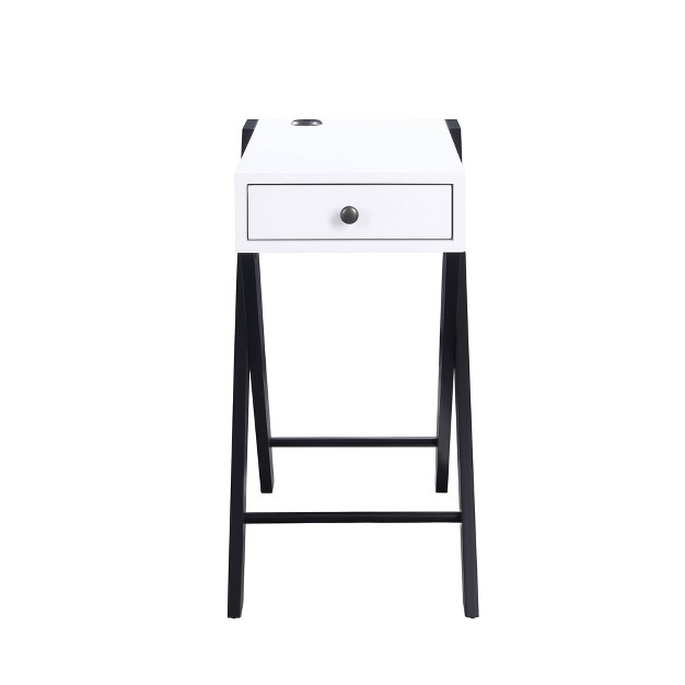 Fierce Side Table With Usb Charging Dock Acme Furniture