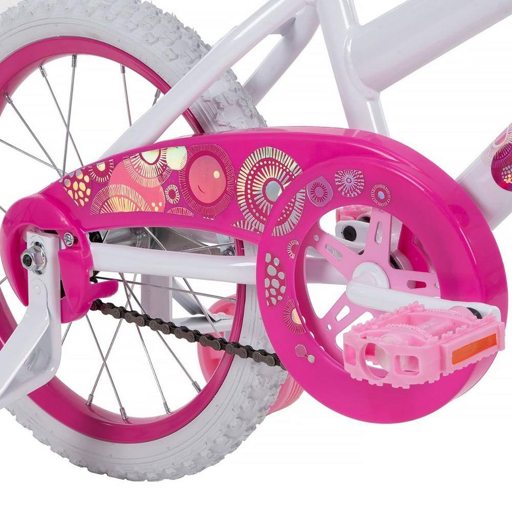 Huffy So Sweet 16 in. White and Pink Girls' Bike 21810