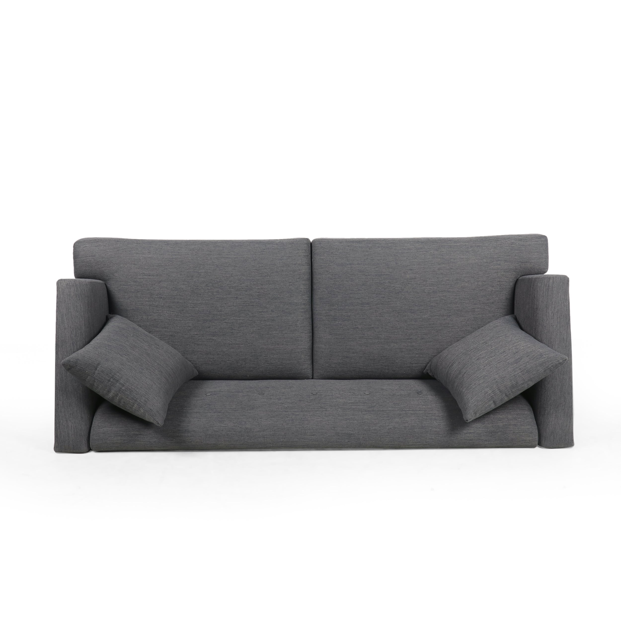 Sparks Mid-Century Modern Upholstered 3 Seater Sofa