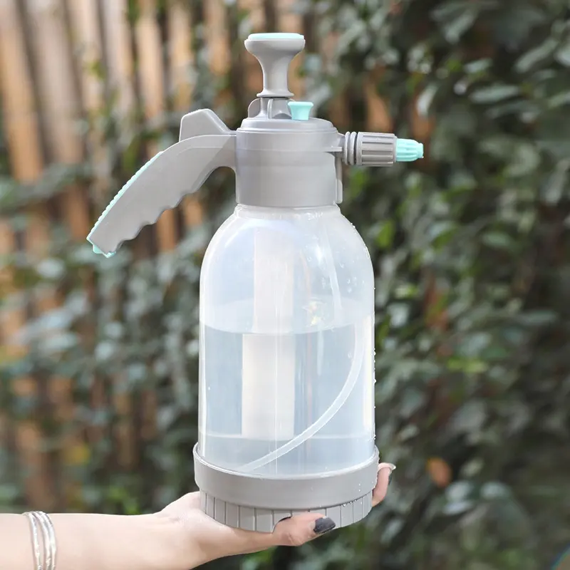 2 Liter Plastic Pressure Handheld Spray Bottle Car Wash Hand Garden Pump Sprayer For Plants