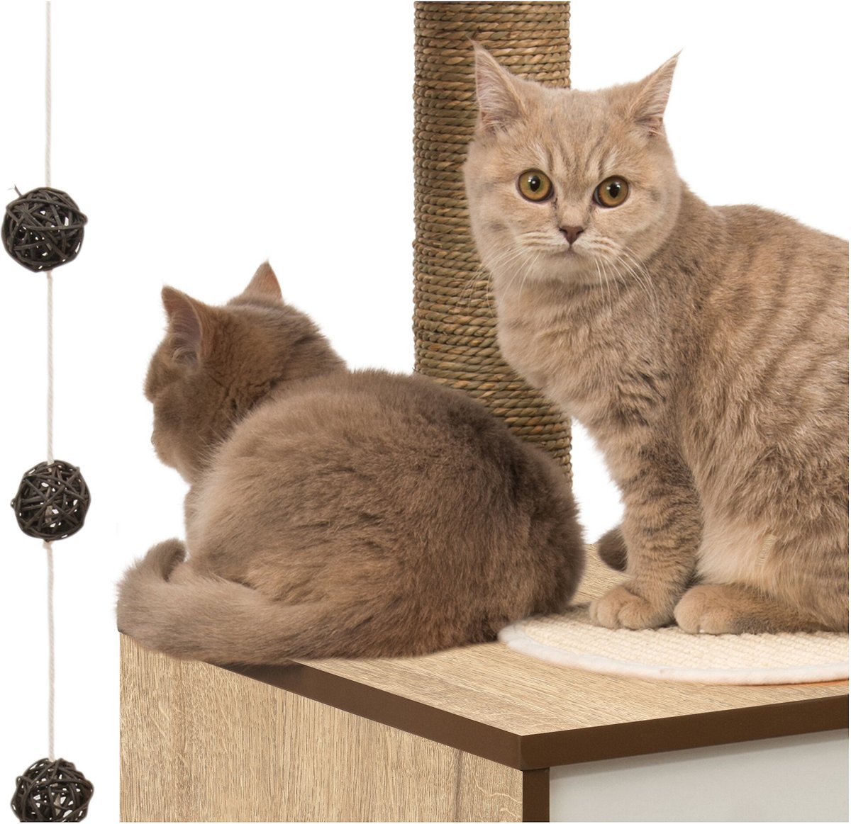 Vesper High Base 47.8-in Modern Cat Tree and Condo