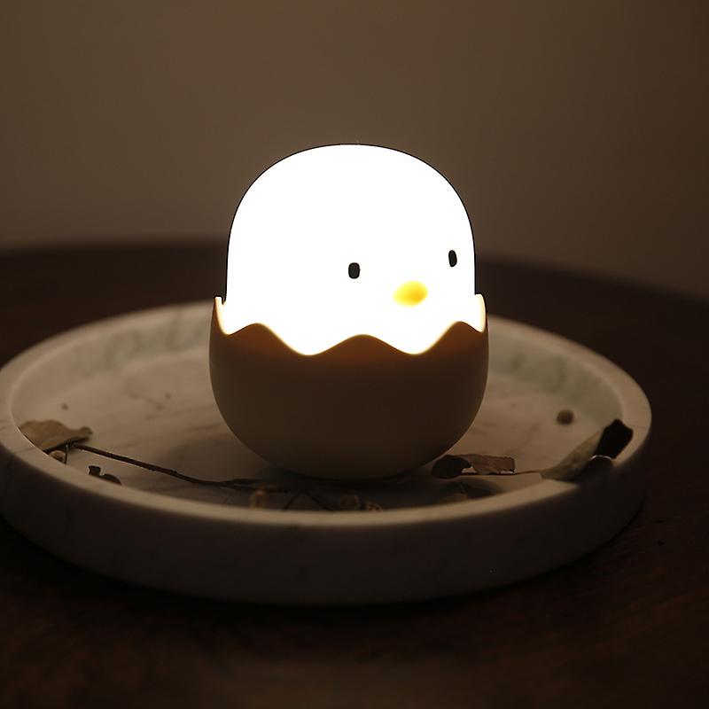 Portable Silicone Led Nursery Night Light Usb Kids Toddler Night Light， Cute Chick， Touch Control， For Baby， Kids， Adults(cool White)