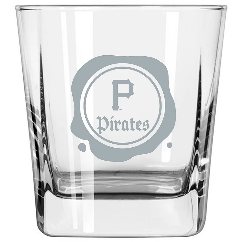 Pittsburgh Pirates 14oz. Frost Stamp Old Fashioned Glass