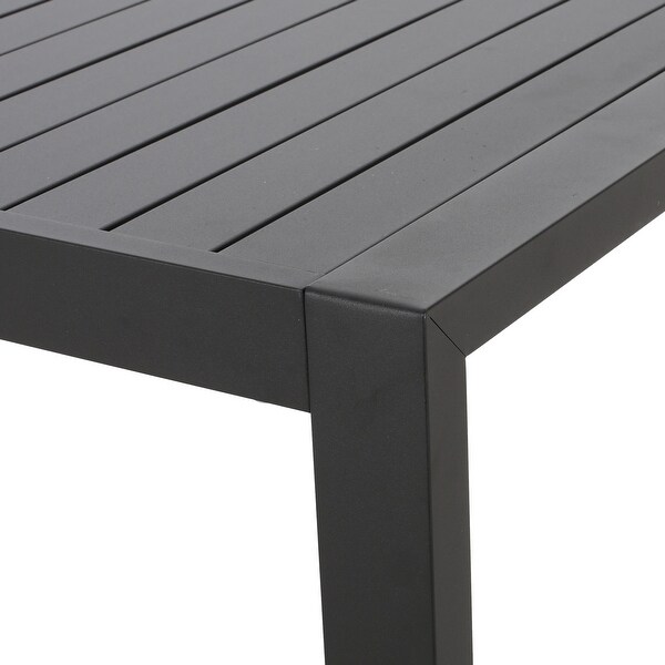 Navan Modern Aluminum Outdoor Dining Table by Christopher Knight Home