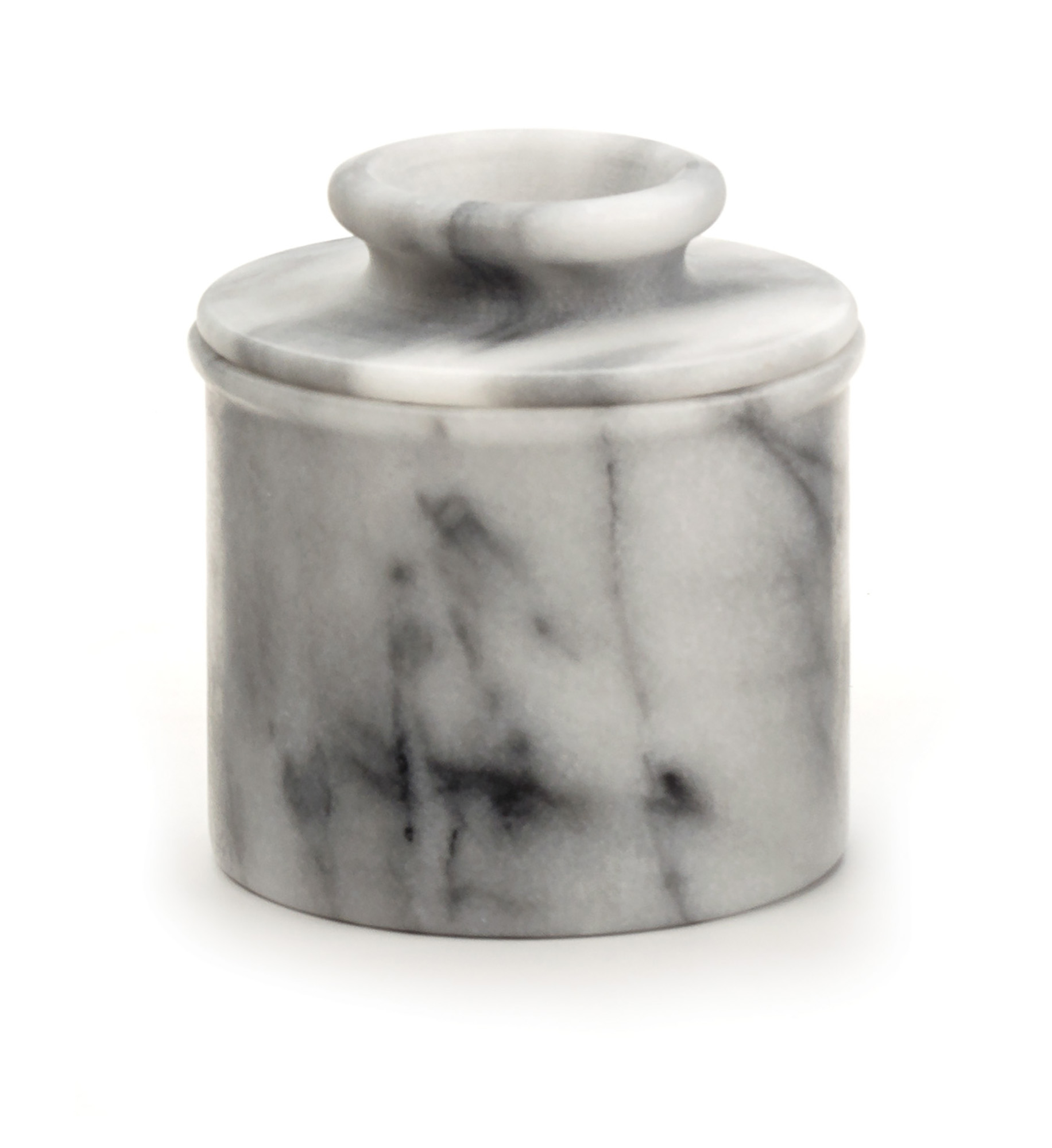 White Marble Butter Pot