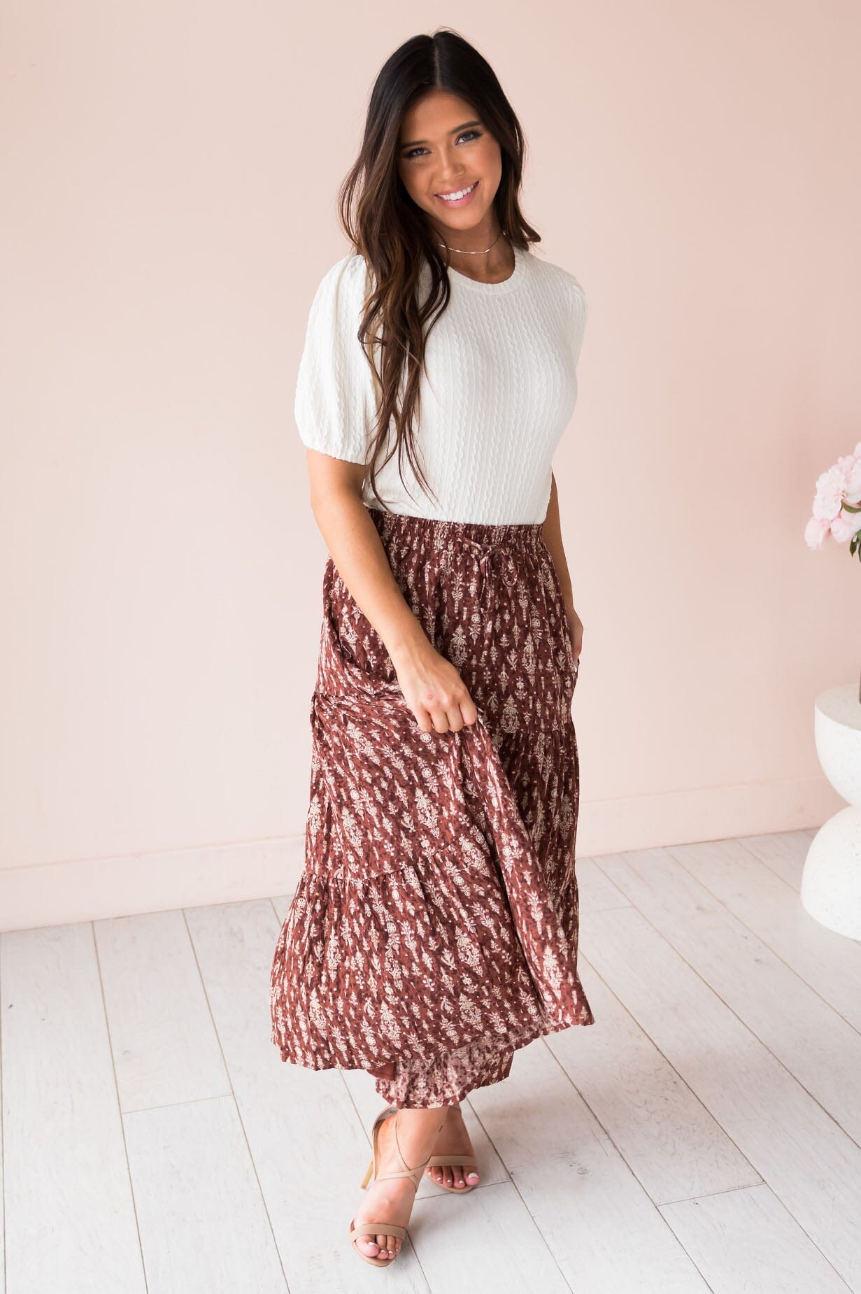 Sunny Days Modest Maxi Skirt