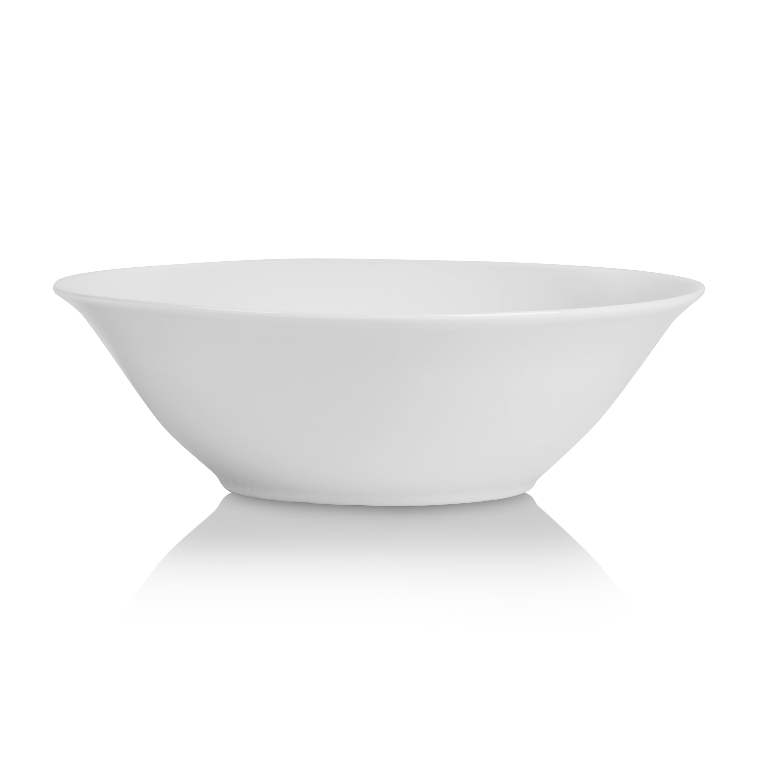 Ten Strawberry Street 7 Catering Round Ceramic Cereal Bowl， Set of 12， White