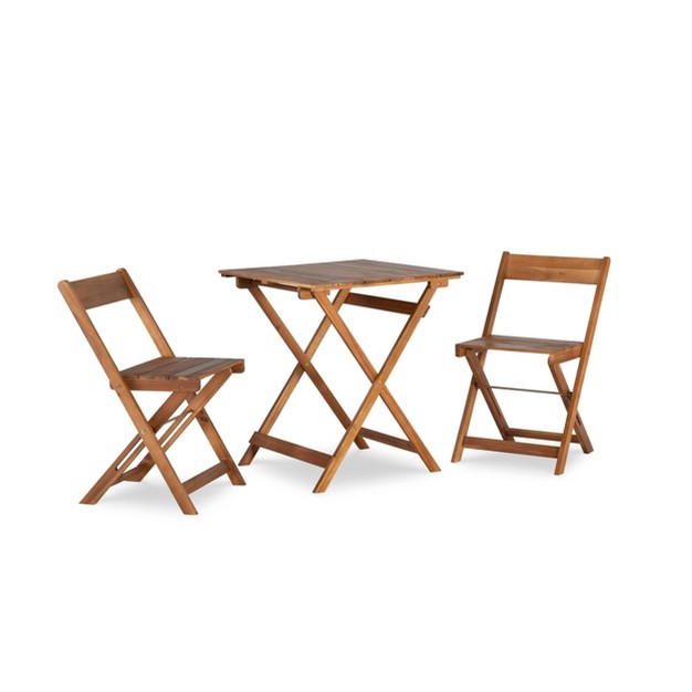 Rockport 3pc Square Table Set Linon