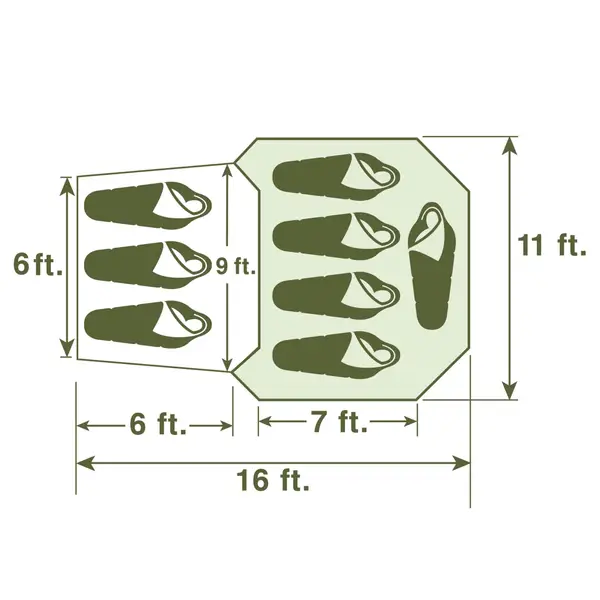 Wenzel Klondike 8-Person Tent