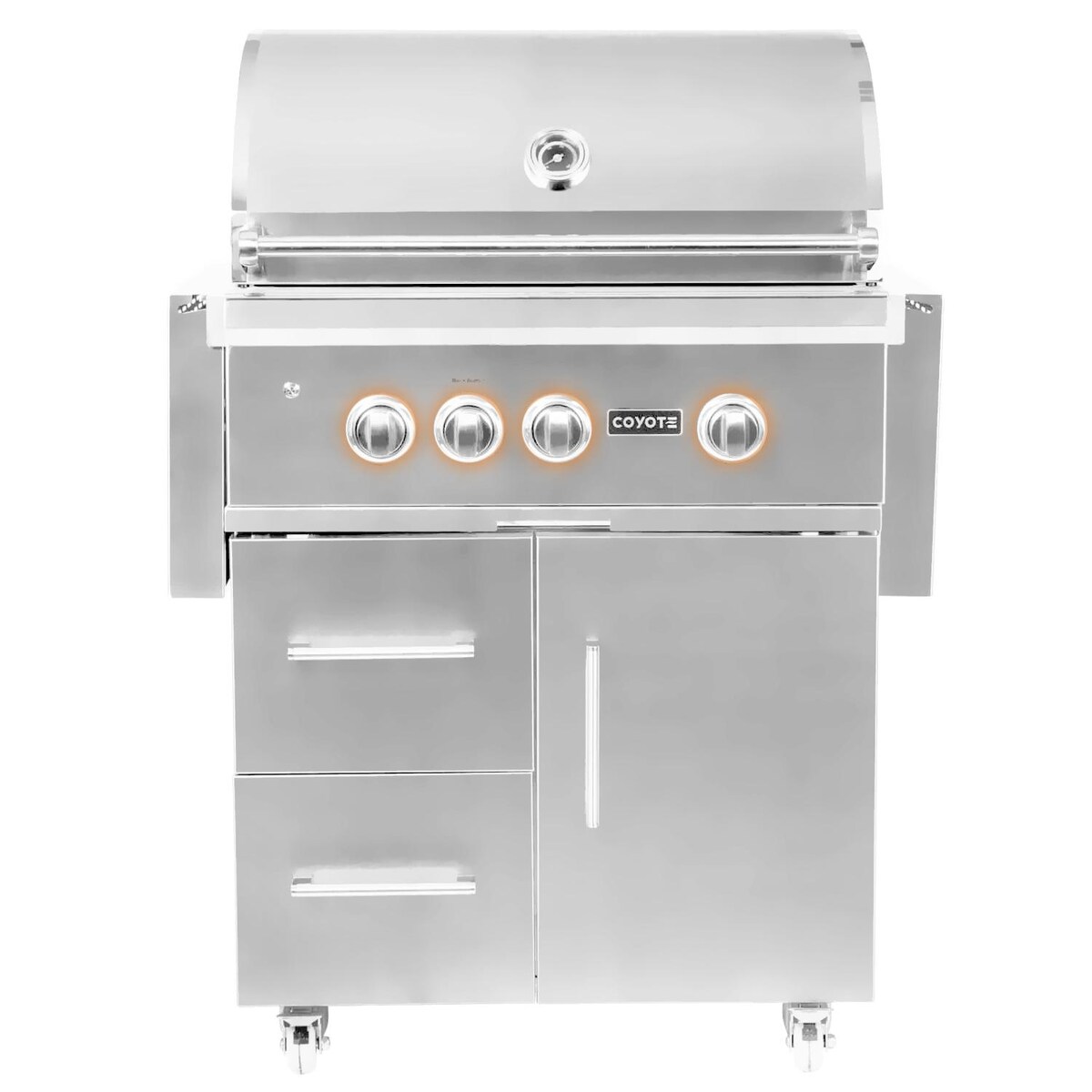 Coyote S-Series 30-Inch 3-Burner Propane Gas Grill With RapidSear Infrared Burner and Rotisserie