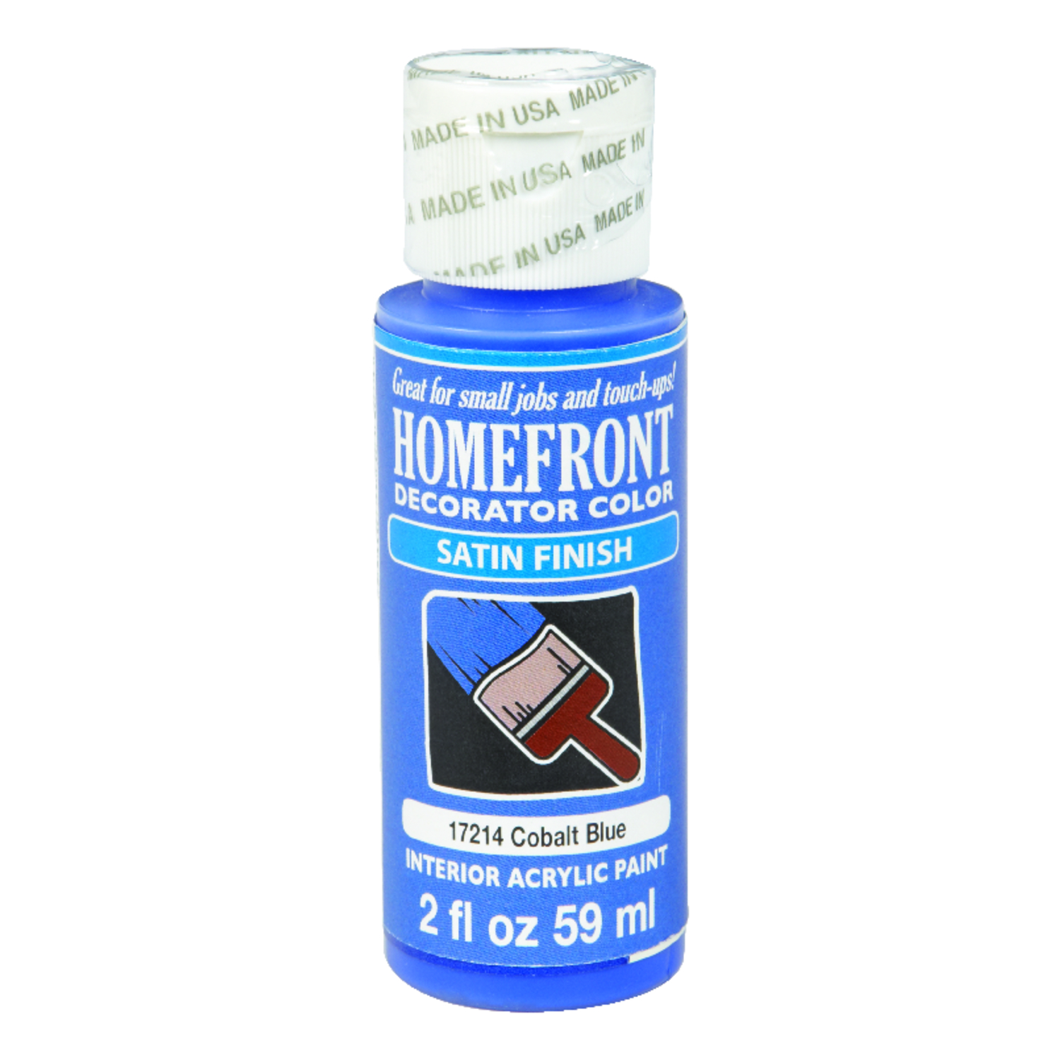 Homefront Satin Cobalt Blue Hobby Paint 2 oz