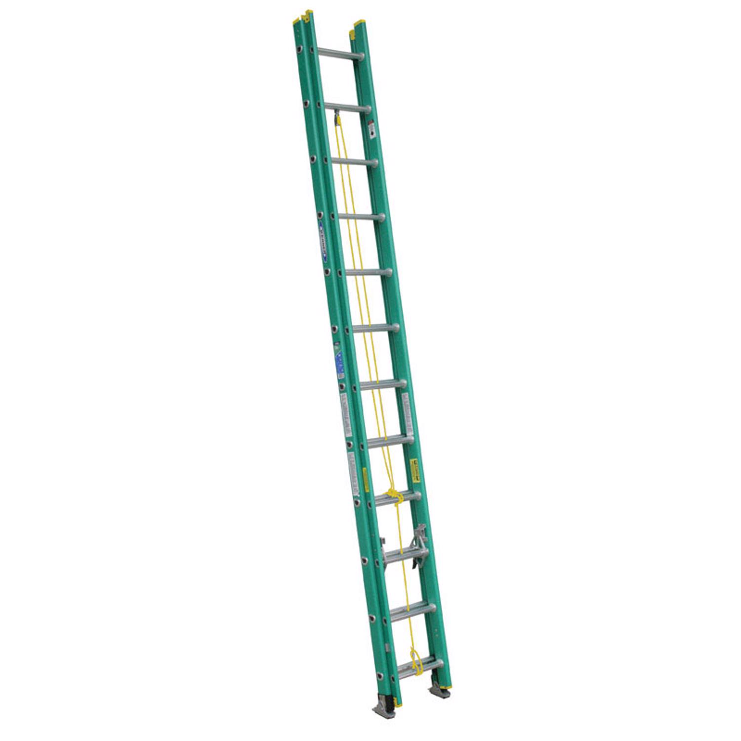 Werner 24-foot Aluminum Extension Ladder Type II 225 lb. capacity