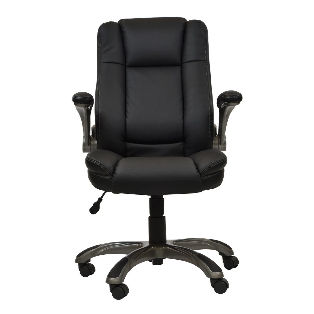 Executive Office Computer Desk Chair with Armrests  Ergonomic Chair with Adjustable Height   Tilt Angle Home Office Desk Chairs