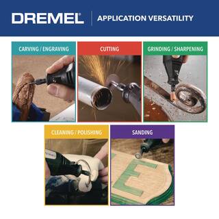 Dremel 200 Series 1.15 Amp Dual Speed Corded Rotary Tool Kit with 15 Accessories and 1 Attachment 200-115