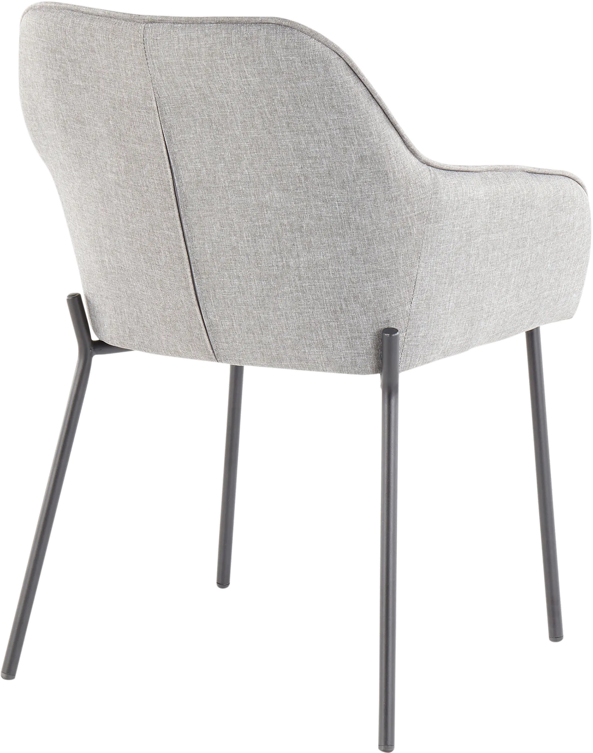 Contemporary Gray and Black Dining Room Chair (Set of 2) - Daniella