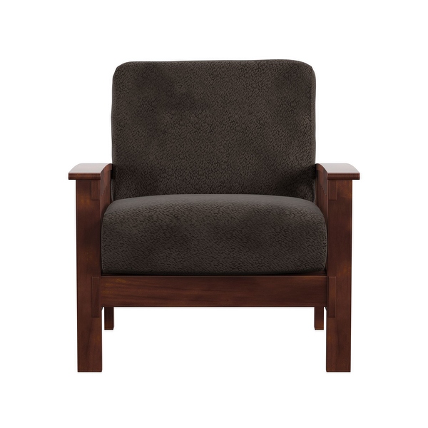 Hills Mission-Style Oak Accent Chair by iNSPIRE Q Classic