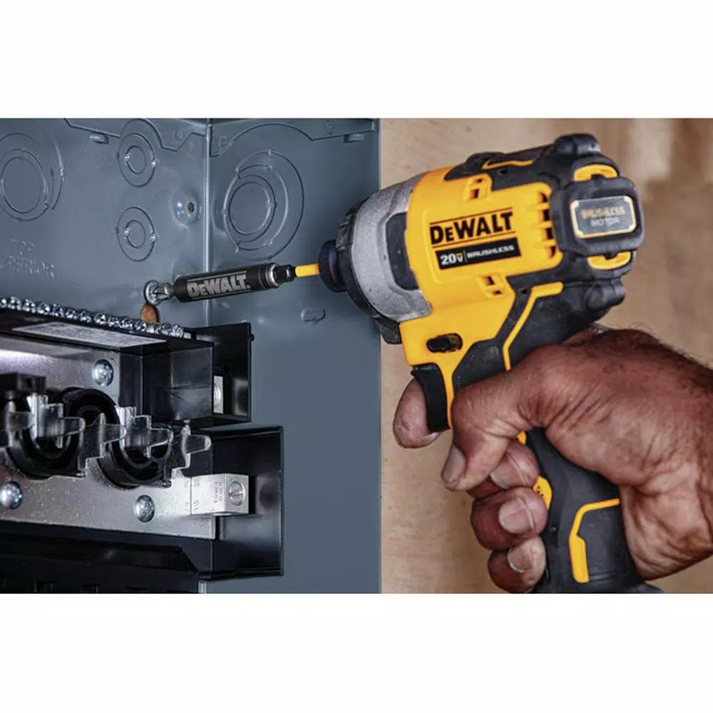 DEWALT ATOMIC 20-Volt MAX Cordless Brushless Compact 1/4 in. Impact Driver， (1) 20-Volt 1.3Ah and (1) 20-Volt 4.0Ah Batteries and#8211; XDC Depot