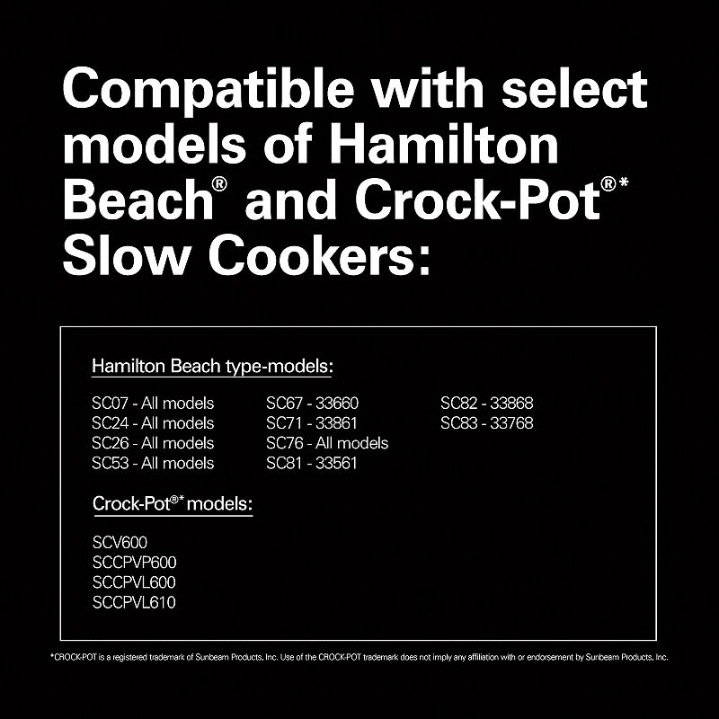 Hamilton Beach Air Fryer Lid for 6-qt. Oval Slow Cookers