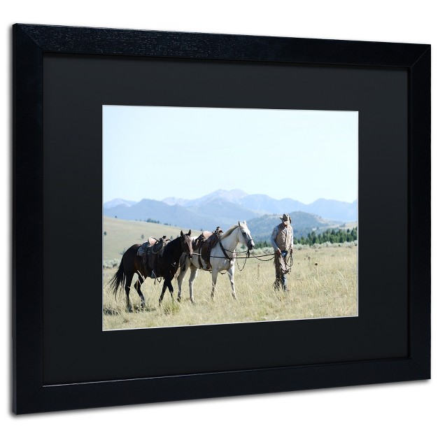 Trademark Fine Art preston x27 montana Horse Rancher x27 Matted Framed Art