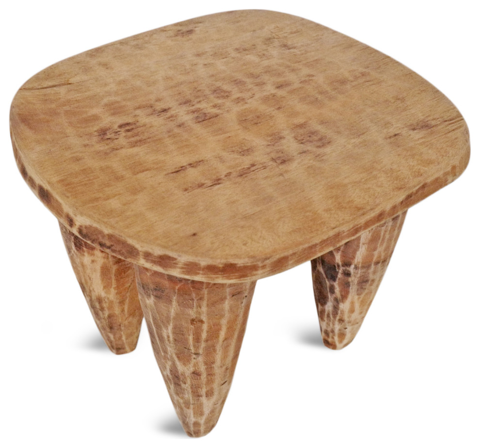 Consigned Dayo Small Senufo Stool   Rustic   Accent And Garden Stools   by Design Mix Furniture  Houzz