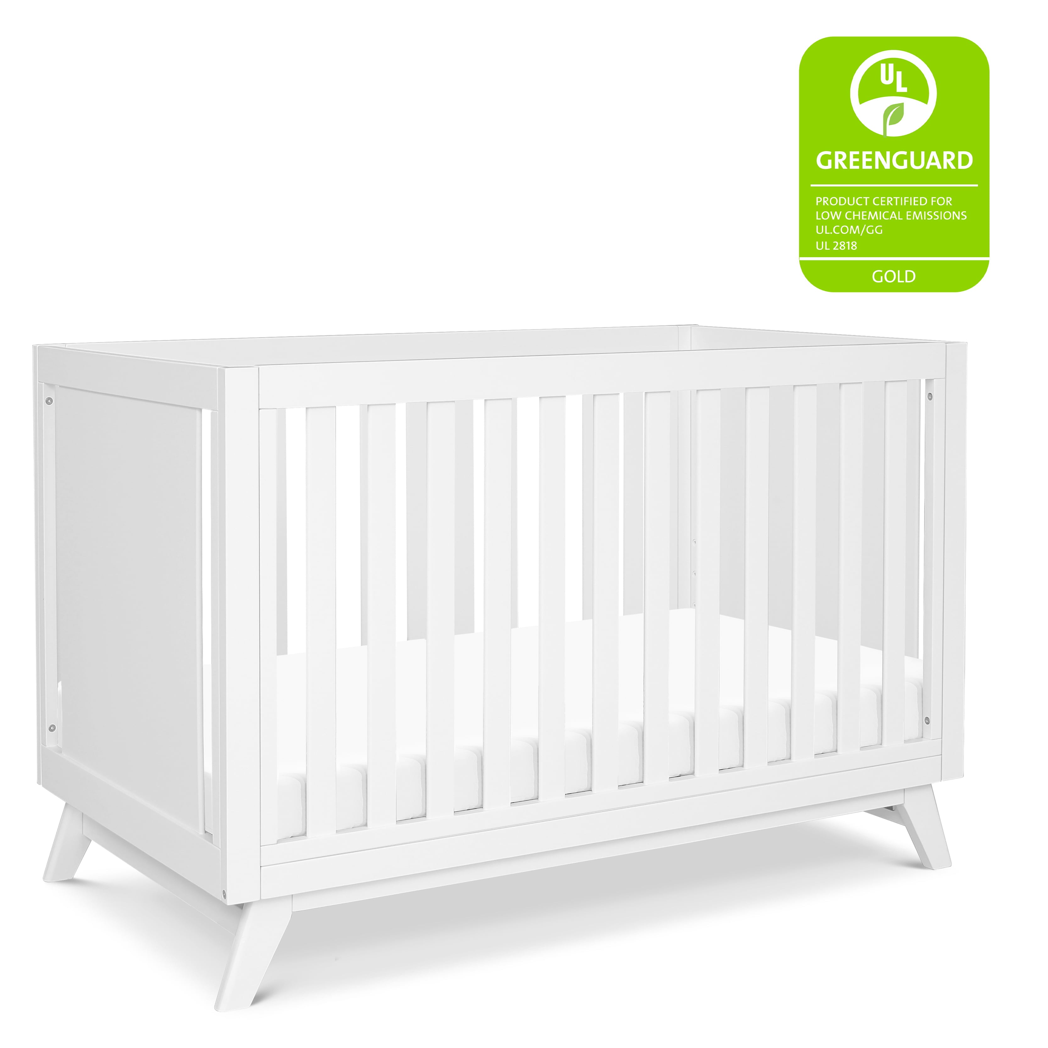 DaVinci Otto Pine Wood 3-in-1 Convertible Crib in White