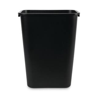 Boardwalk 10.25 Gal. Black Soft-Sided Plastic Household Trash Can BWK41QTWBBLA