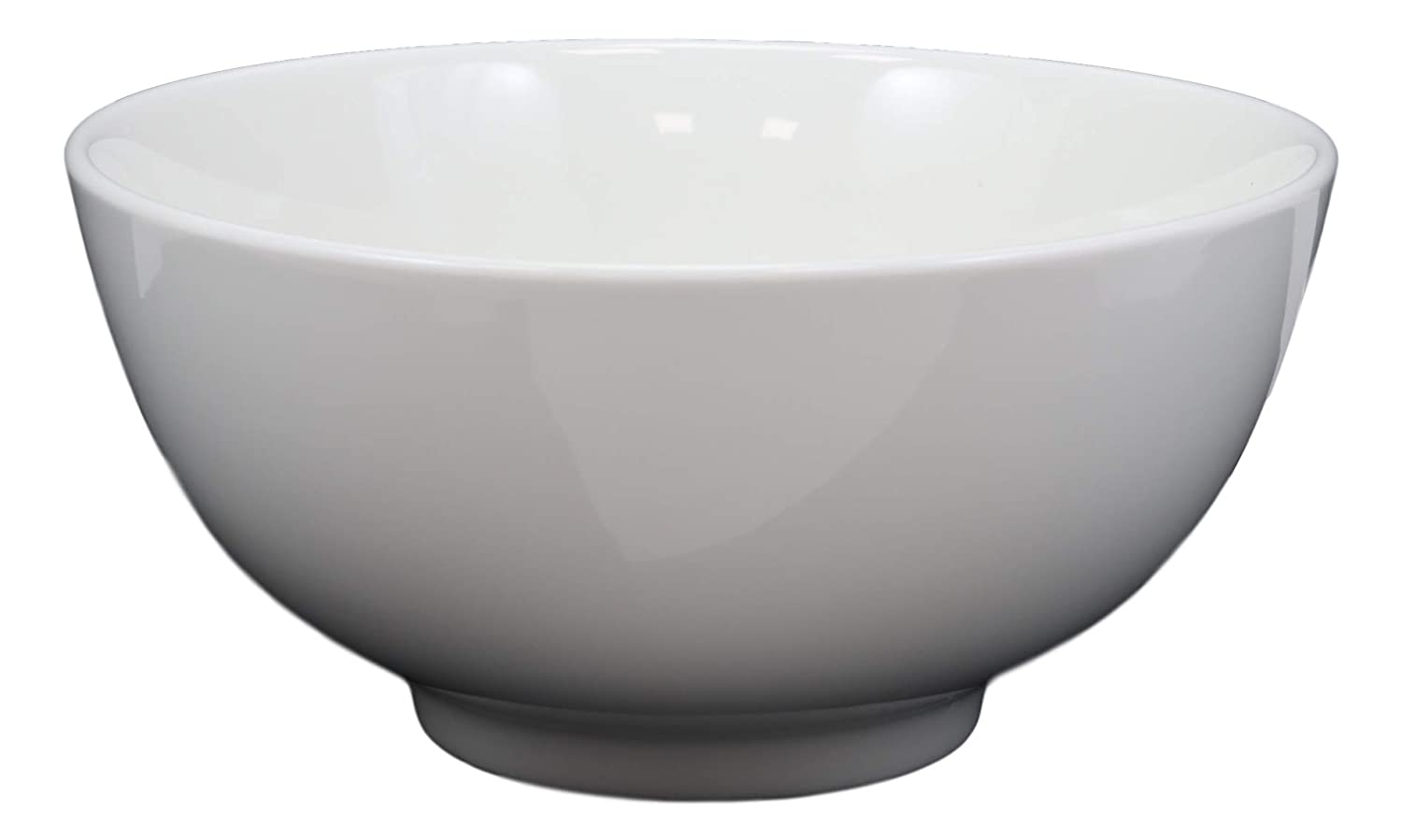 Contemporary White Porcelain Large Ramen Pho Udon Soup Bowls 48oz 8.25D (Set 3)