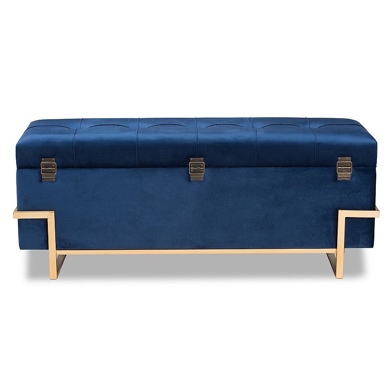 Baxton Studio Parker Storage Ottoman