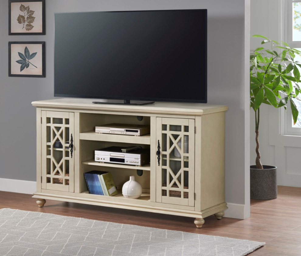 Elegant 2 Door TV Stand   Traditional   Entertainment Centers And Tv Stands   by Martin Svensson Home  Houzz