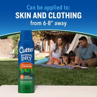 Cutter 4 oz. Dry Mosquito Insect and Repellent Aerosol Spray HG-96058-3