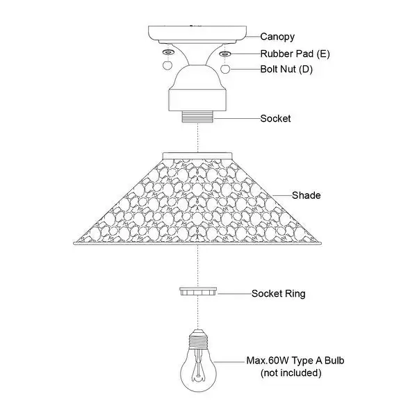 Outland Hammered Metal Bronze Rustic Outdoor Semi Flush Mount Ceiling Light - 12-in. W x 8.5-in. H x 12-in. D