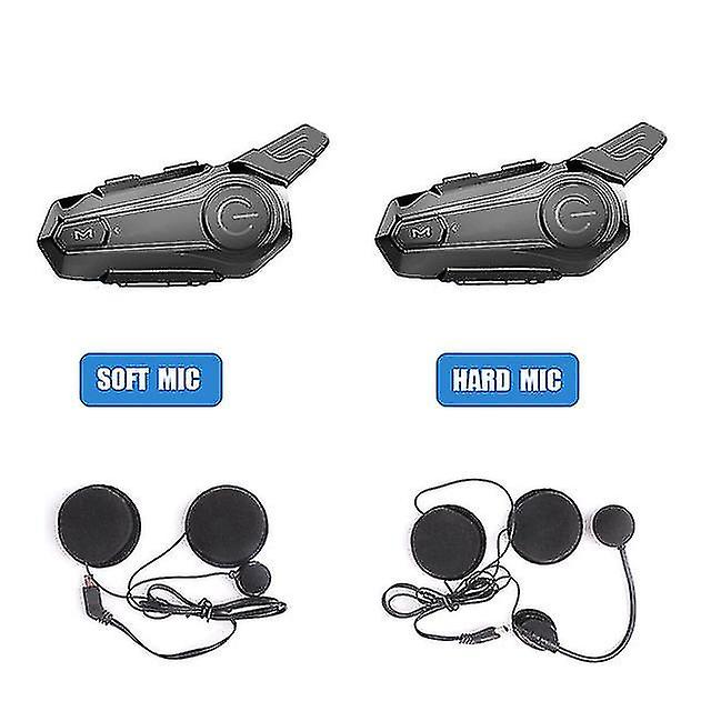 2pcs Bluetooth Intercom Motorcycle Half Helmet Bluetooth Headset For 2 Intercomunicador Wireless He