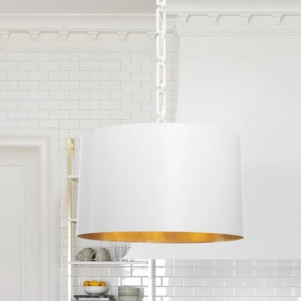 Brian Patrick Flynn for Crystorama Alston 6 Light Matte White Chandelier - 20'' W x 16.5'' H