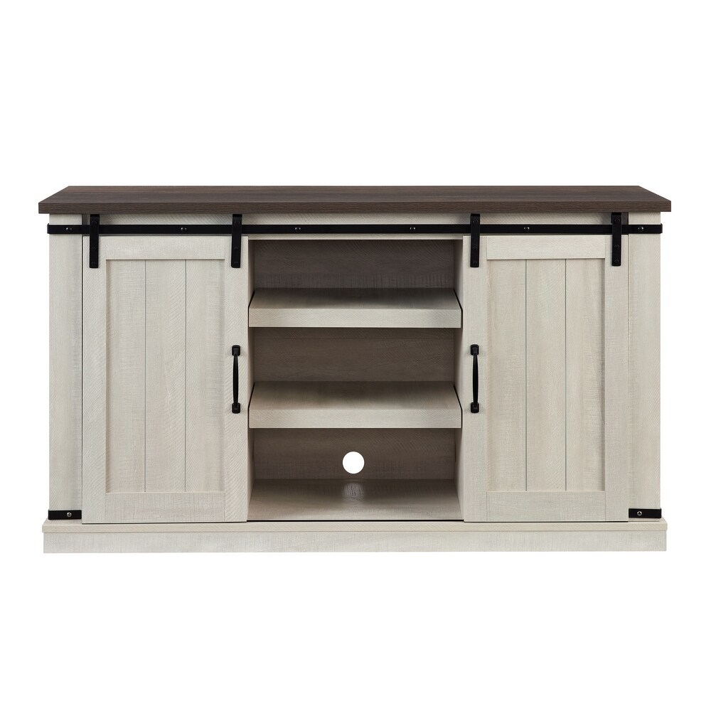 Classic TV Stand Transitional Entertainment Console for TV Up to 55\