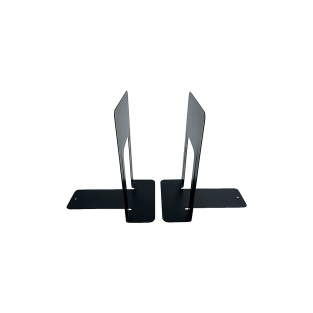 Huron 6 Steel Bookends Black Pair Hasz0039