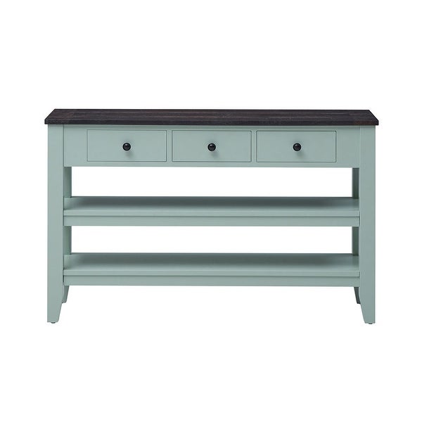 48'' Modern Console Table with 3 Drawers and 2 Shelves