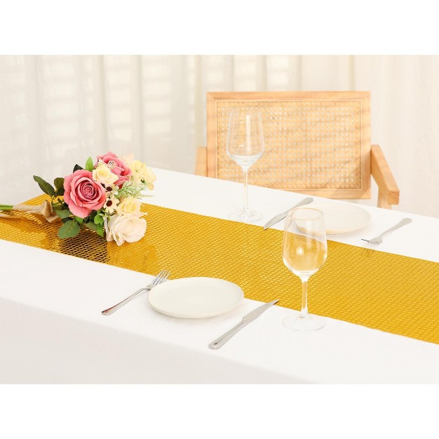 Unique Bargains Wedding Banquets Graduations Decoration Sequin Table Runner 1 Pack