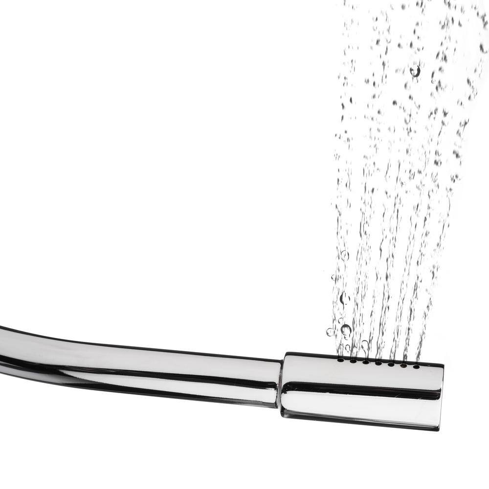 Brondell Side-Mounted All Metal Adjustable Spray Wand Ambient Temperature Non- Electric Bidet Attachment in Chrome SMB-15