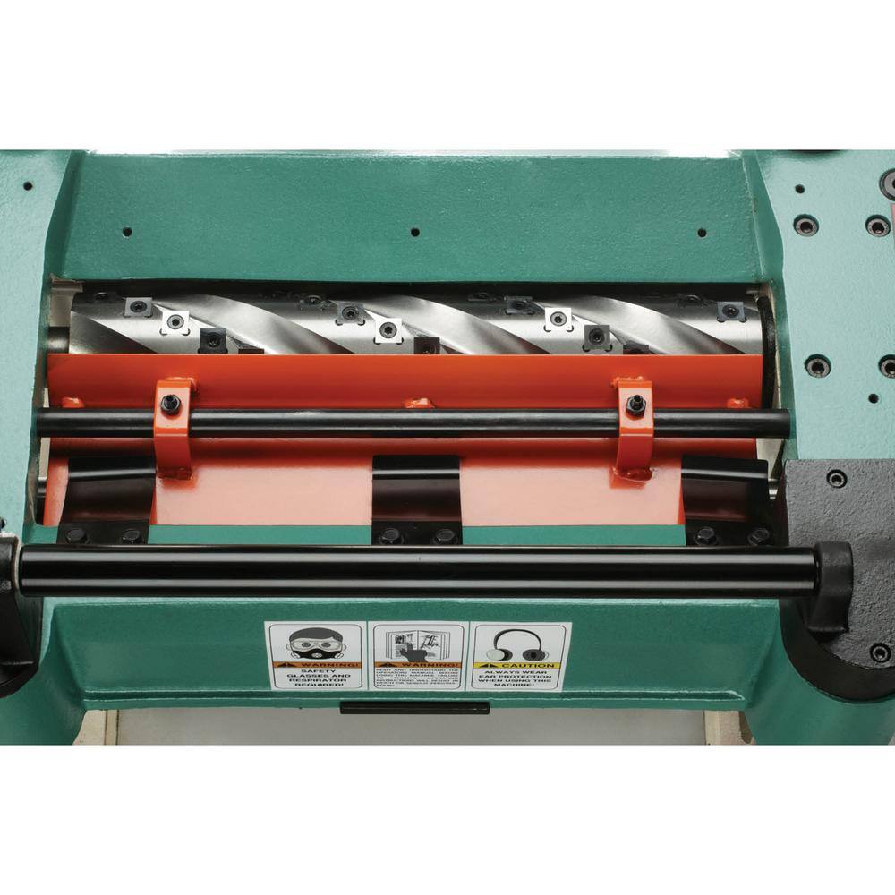 Grizzly Industrial 15 Amp 15 in. 3 HP Corded Planer with Spiral Cutterhead G0453Z