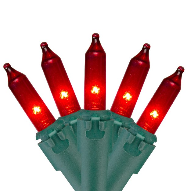 Northlight 35ct Mini String Lights Red 7 x27 Green Wire