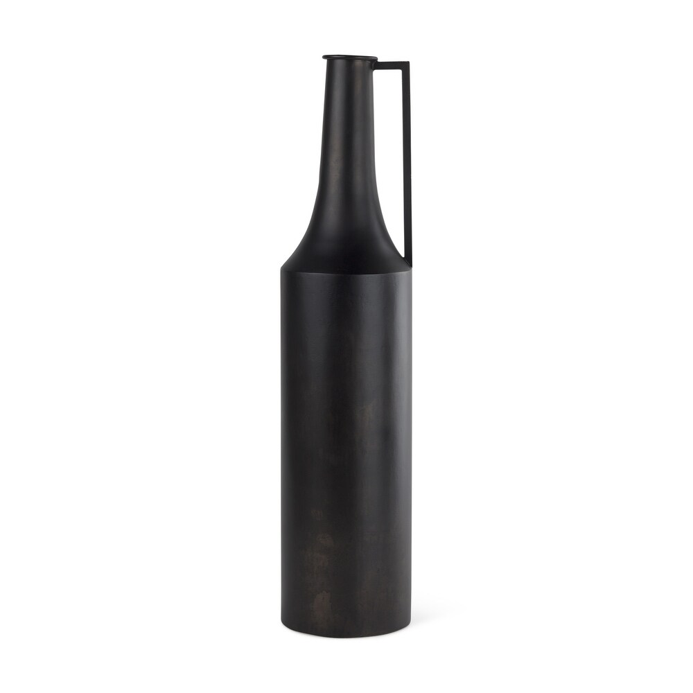 Aubrey Large Black Iron Flower Vase