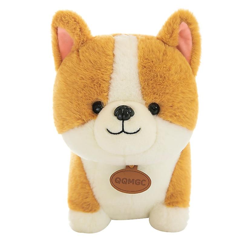 Corgi Dog Plush Pillow，cute Corgi Stuffed Animal Toy Doll Gifts For Valentine，christmas (brown)