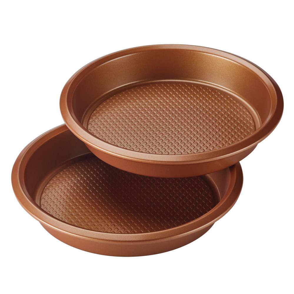 Ayesha Curry 8 in. 2-Piece Round Cake Pan Set Copper 47722